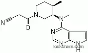 Molecular Structure of 477600-75-2 (3-((3R,4R)-4-methyl-3-(methyl(7H-pyrrolo[2,3-d]pyrimidin-4-yl)amino)piperidin-1-yl)-3-oxopropanenitrile)